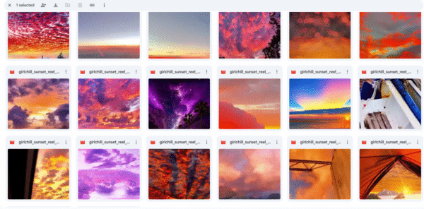 Template Social Media Content: 1000 Sunset Video