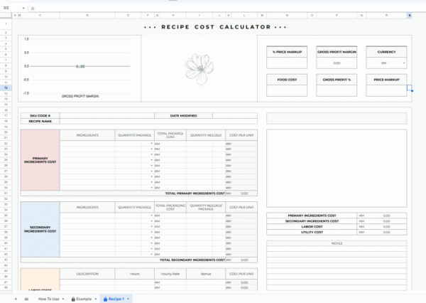 Template Excel Premium: Recipe Cost Auto Calculator (Best Selling) - Image 3