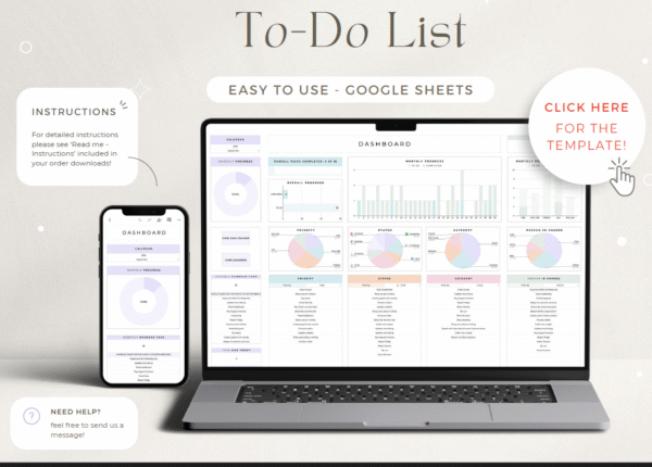 Template Excel Premium: To Do List Tracing