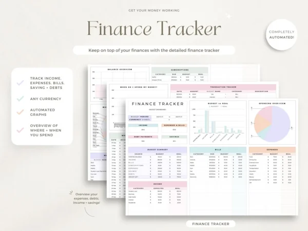 Template Excel Premium: Student Planner Tracker & Academic Planner Logger - Image 6